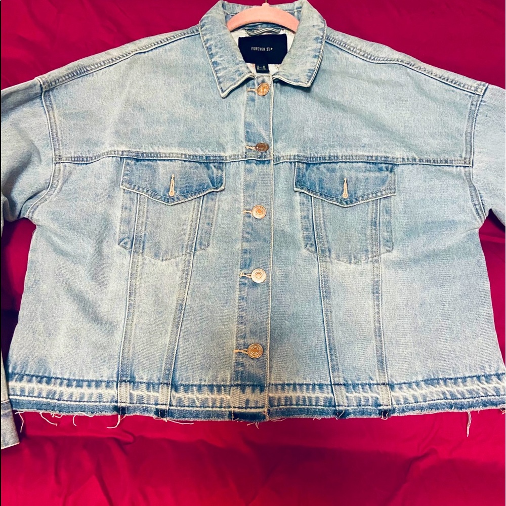 Jean crop jacket